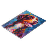 Bunter Bretaghund Notizblock (Linke Seite)