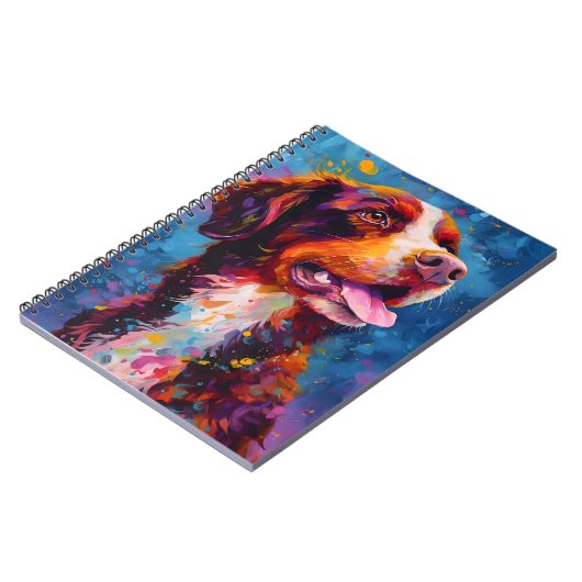 Bunter Bretaghund Notizblock (Linke Seite)