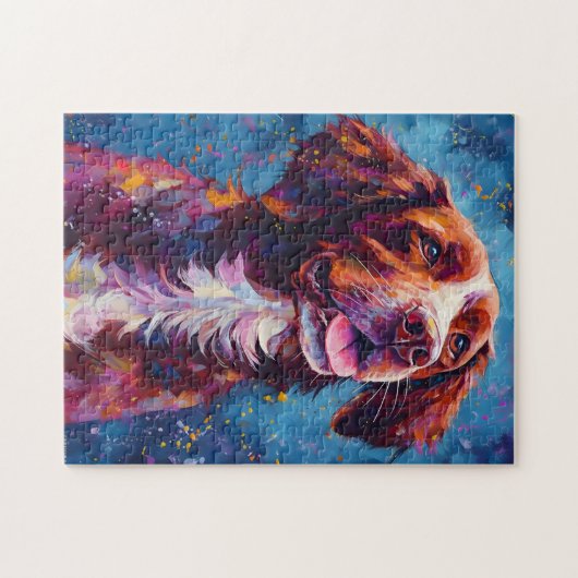 Bunter Bretaghund Puzzle (Horizontal)