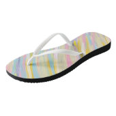 Bunter Brushstroke Badesandalen (Schrägansicht)