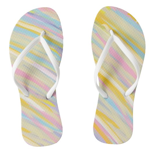 Bunter Brushstroke Badesandalen (Fußbett)