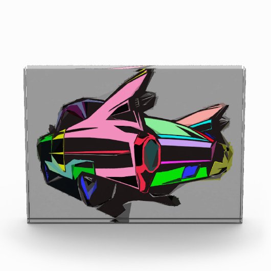 Bunter Cadillac Fotoblock (Vorderseite)