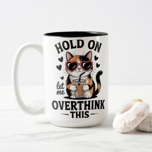 Bunter Calico-Katzen-Eiskaffee-Aufkleber Zweifarbige Tasse