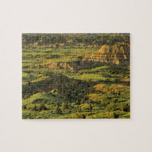 Bunter Canyon nach dem Sturm in Theodore Roosevelt Puzzle