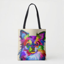Bunter Chihuahuahund - Tasche