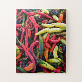 Bunter Chili-Pfeffer Puzzle