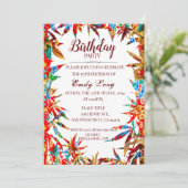 Bunter chinesischer günstiger einladung (Stehend Vorderseite)