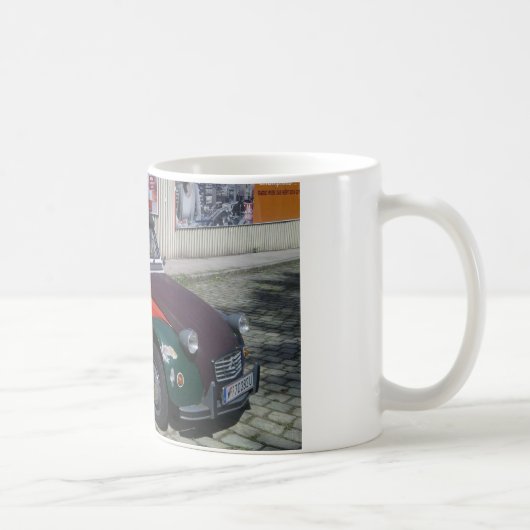 Bunter Citroen 2 CV Kaffeetasse (Rechts)