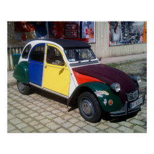 Bunter Citroen 2 CV Poster