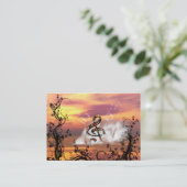 Bunter Clef Visitenkarte (Stehend Vorderseite)