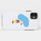 Bunter Clown-Cartoon. Blaues Haar Case-Mate iPhone Hülle (Rückseite (Horizontal))