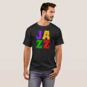 Bunter cooler Jazz T-Shirt (Vorne ganz)