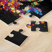 Bunter Dackelhund - Dackel Puzzle (Seite)