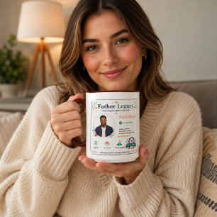 Bunter Dad Finder Vater Schätzungsprofil Tasse