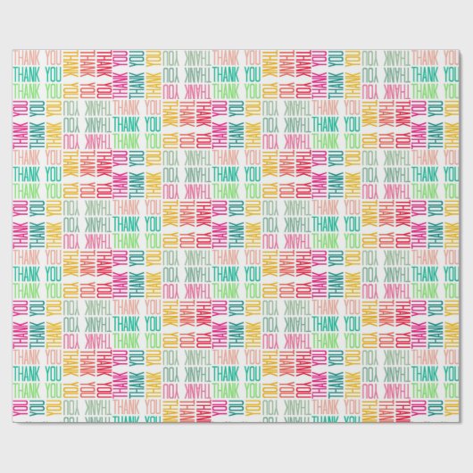 Bunter Dank-nette Anerkennungs-Geschenk-Verpackung Geschenkpapier (Flach)