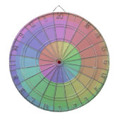 Bunter Dartboard-Spektrum-Regenbogen-Pastell Dartscheibe (vorne)
