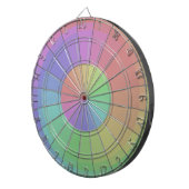 Bunter Dartboard-Spektrum-Regenbogen-Pastell Dartscheibe (Vorderseite rechts)