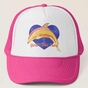 Bunter Delphin-Hut Truckerkappe
