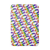 Bunter diagonaler Regenbogen färbt Homo-Muster Badematte (Vorderseite Vertikal)