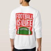 Bunter Digital-Design Herren-Sweatshirt – P Sweatshirt (Rückseite)