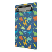 Bunter Dinosaurier personifizieren Mini Klemmbrett (Gewinkelt2)