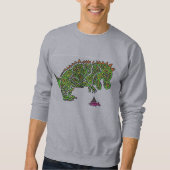 Bunter Dinosaurier Sweatshirt (Vorderseite)