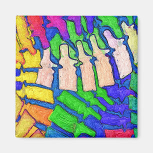 Bunter Dorn-Kunst-Magnet Magnet