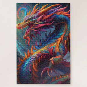 Bunter Drache-Jigsaw-Puzzle Puzzle