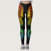 Bunter Drache Leggings (Vorderseite)