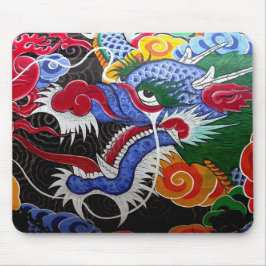 Bunter Drache Mousepad