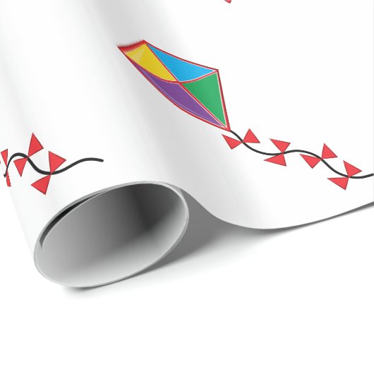 Bunter Drachen Geschenkpapier (Rolleneckpunkt)