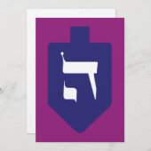 Bunter Dreidel w. Hebrew Letter Hey Hanukkah (Vorne/Hinten)