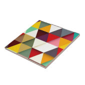 Bunter Dreieck Brei-oben Fliese (Seite)