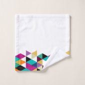 Bunter Dreieck-Entwurf Badhandtuch Set (Waschlappen)