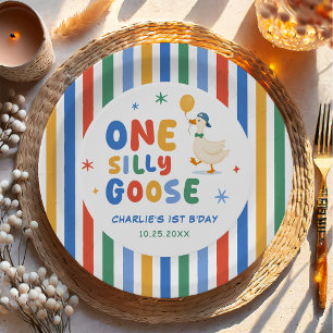 Bunter Eine Dumme Gans Kinder 1. Geburtstag Pappteller