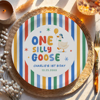 Bunter Eine Dumme Gans Kinder 1. Geburtstag Pappteller