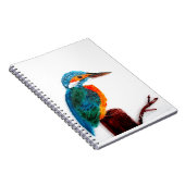 Bunter Eisvogel-Vogel Notizblock (Rechte Seite)