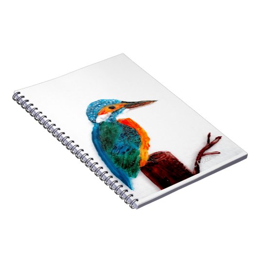 Bunter Eisvogel-Vogel Notizblock (Rechte Seite)