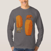 Bunter Elefantengleichgewichtskunst T-Shirt (Vorderseite)
