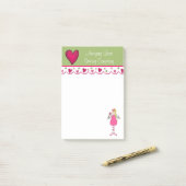 Bunter Engels-und Herz-Notizblock Post-it Klebezettel (Auf Schreibtisch)