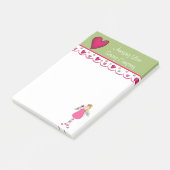 Bunter Engels-und Herz-Notizblock Post-it Klebezettel (angewinkelt)