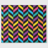 Bunter Entwurf 1 der hellen modischen Neonmode Geschenkpapier (Flach)