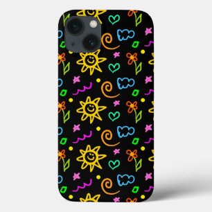 Bunter Entwurf des Hintergrundes für Kinder Case-Mate iPhone Hülle