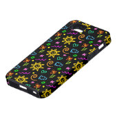 Bunter Entwurf des Hintergrundes für Kinder Case-Mate iPhone Hülle (unten)