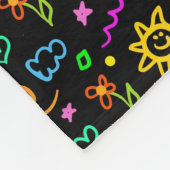 Bunter Entwurf des Hintergrundes für Kinder Fleecedecke (Ecke)