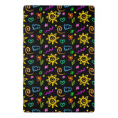 Bunter Entwurf des Hintergrundes für Kinder Mini Klemmbrett (Rückseite)