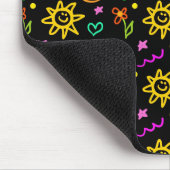 Bunter Entwurf des Hintergrundes für Kinder Mousepad (Ecke)