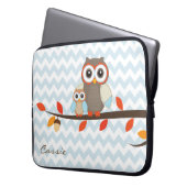 Bunter Eulen-Laptop-Kasten Laptopschutzhülle (Vorderseite Links)