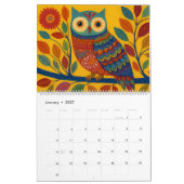 Bunter Eulenkalender 2026 Kalender (Jan 2027)