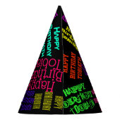 Bunter Farben-oder Schlamm-personalisierter Partyhütchen (Rückseite)